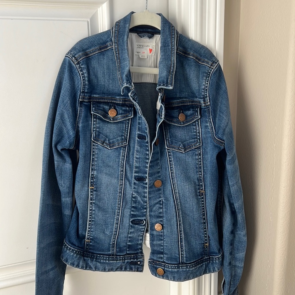 Crewcuts girls denim jacket. Size 14